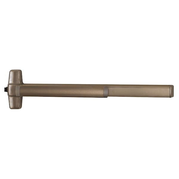Grade 1 Fire Rated Mortise Exit Device, Wide Stile Pushpad, 36-in, Exit Only, Less Trim, Less Doggin